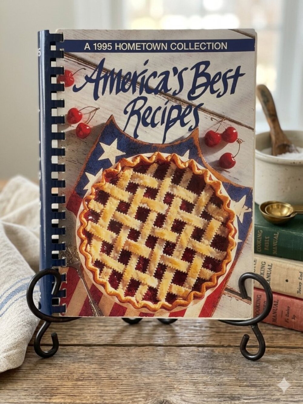 America’s Best‎ Recipes 1995 Hometown Collection Cookbook Spiral Bound Vintage